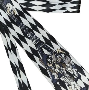 Looney Tunes Mania Looney Tunes on The Eiffel Tower Harlequin Print Neck Tie 57"